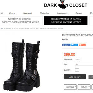 Goth/Steampunk/Visual Kei Boots
